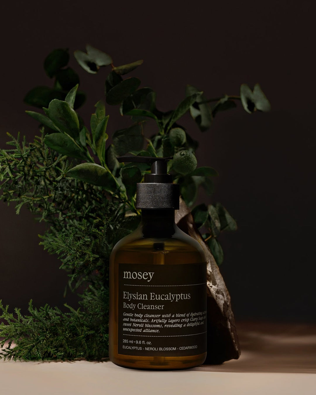 Mosey Elysian Eucalyptus body wash 285 mL among eucalyptus and botanicals